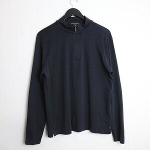 Robert Barakett The Barakett Signature Half-Zip Knit / Black Size Large